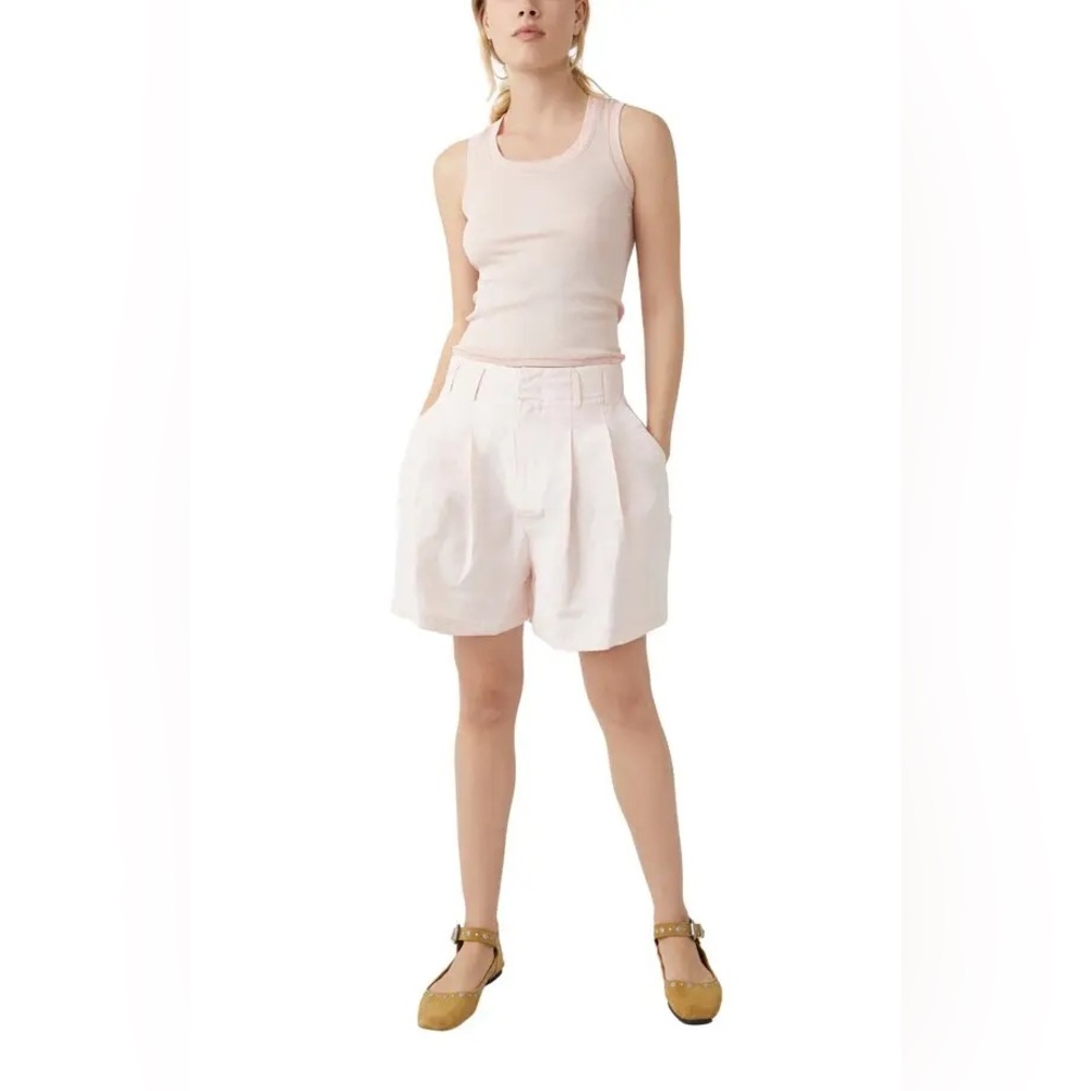 NWT Free People Calla Linen Trouser Shorts